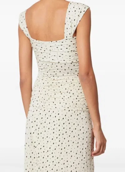 Isabel Marant Ruched Polka-dot Top In White