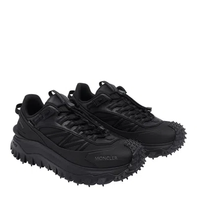 Moncler Trailgrip Gtx Polyamide Sneakers Chunky Sole In Black