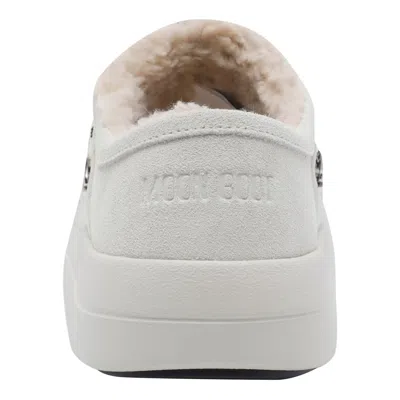 Moon Boot Park Slippers In White