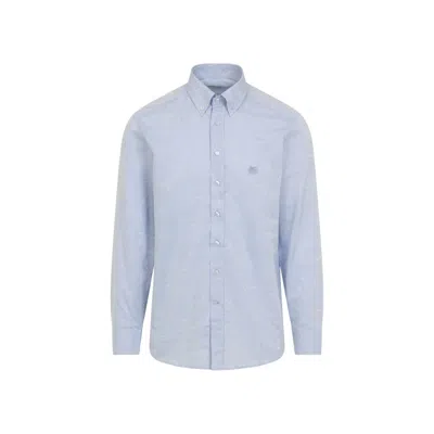 Etro Tailored Shirt Button Down Collar Long Sleeves In Blue