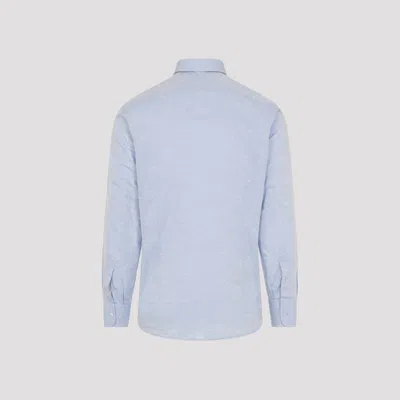 Etro Tailored Shirt Button Down Collar Long Sleeves In Blue