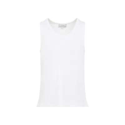 Studio Nicholson Razim Vest Ribbed Texture Round Neckline In White