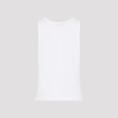 Studio Nicholson Razim Vest Ribbed Texture Round Neckline In White