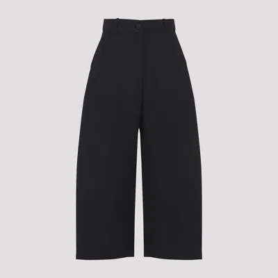 Studio Nicholson Buttoned High-waisted Trousers In Black