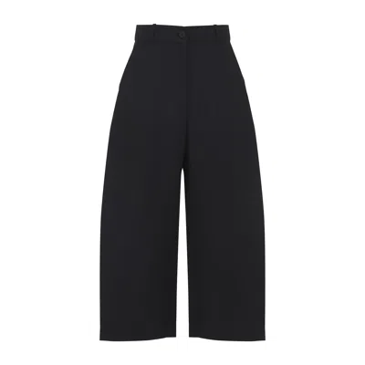 Studio Nicholson Buttoned High-waisted Trousers In Black