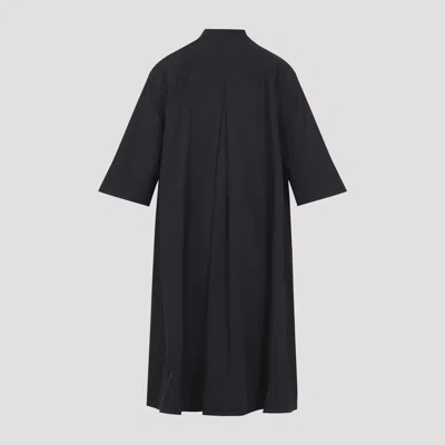 Studio Nicholson Bloch Oversized Midi Dress In Black