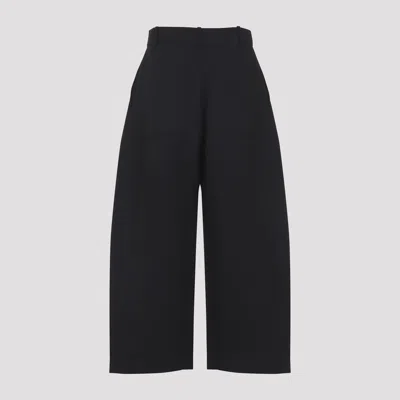 Studio Nicholson Buttoned High-waisted Trousers In Black