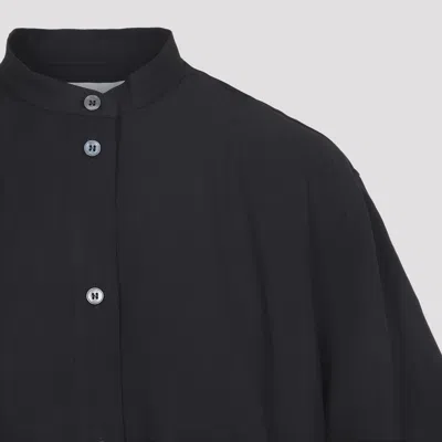 Studio Nicholson Bloch Oversized Midi Dress In Black