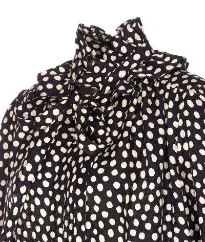 Chloé Ruffle Front Long Sleeve Top In Animal Print