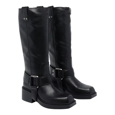 Vic Matie Saddle Boots In Black