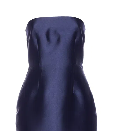 Solace London Renee Midaxi Dress In Blue