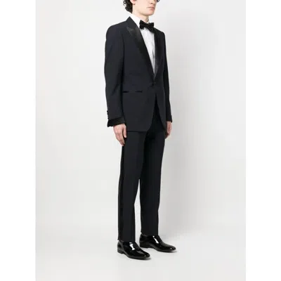 Tom Ford Stretch Wool Tuxedo In Black