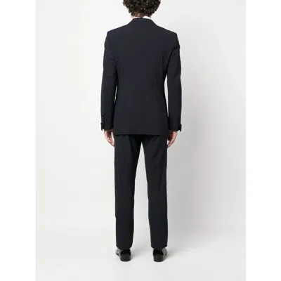 Tom Ford Stretch Wool Tuxedo In Black