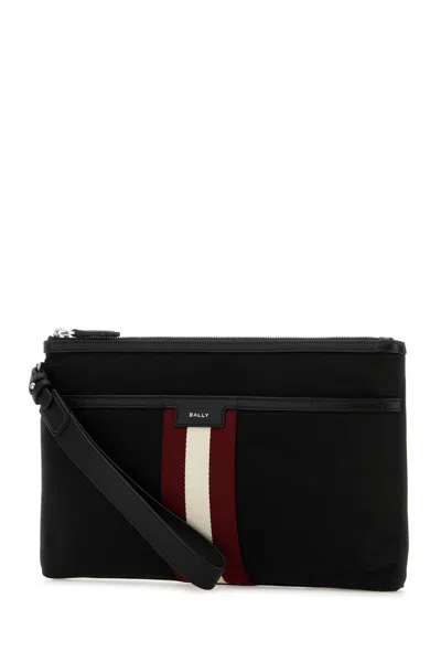 Bally Code Clutch Bag In Black