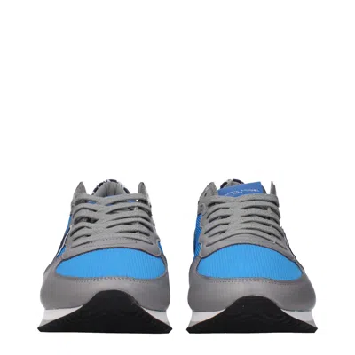 Philippe Model Sneakers Trpx Men's Fabric Blue/grey In Multi
