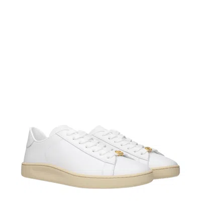 Valentino Garavani Premium Leather High-top Sneaker For Men In White