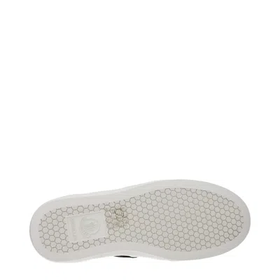 Moncler Low Top Sneakers Block Design Contrast Heel In White