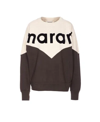Isabel Marant Étoile Isabel Marant Etoile Two-color Cotton Blend Houston Sweatshirt Women In Brown