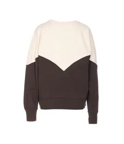 Isabel Marant Étoile Isabel Marant Etoile Two-color Cotton Blend Houston Sweatshirt Women In Brown