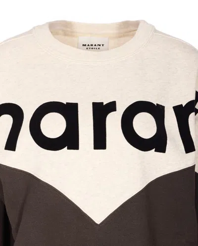 Isabel Marant Étoile Isabel Marant Etoile Two-color Cotton Blend Houston Sweatshirt Women In Brown