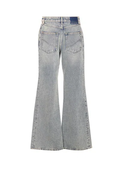 Stella Mccartney Stella Mc Cartney Flared Leg Denim Jeans In Blue