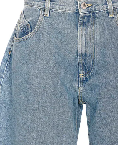 Attico Blue Cotton Jeans Denim In Blue