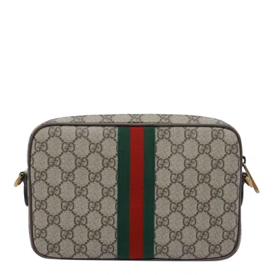 Gucci Men Gg Supreme Fabric And Leather Small Ophidia Gg Crossbody Bag In Multi