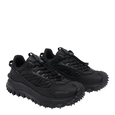 Moncler Trailgrip Gtx Polyamide Sneakers Chunky Sole In Black