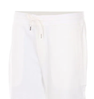 Brunello Cucinelli Leisure Fit Trousers With Drawstring In White
