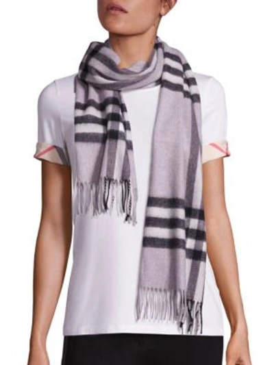Burberry Giant Check Cashmere Scarf In Na
