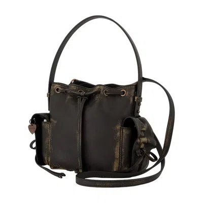 Acne Studios Multipocket Mini Crossbody In Brown