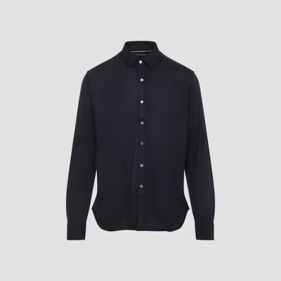 Canali Long-sleeve Button-fastening Shirt In Blue