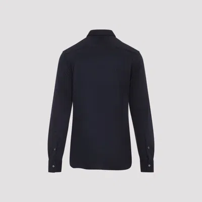 Canali Long-sleeve Button-fastening Shirt In Blue