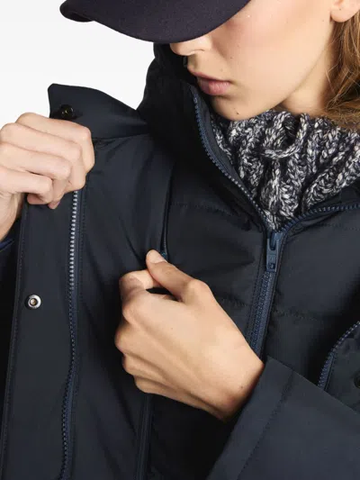 Fay Double-breasted Toggle Coat With Detachable Front Panel In Black