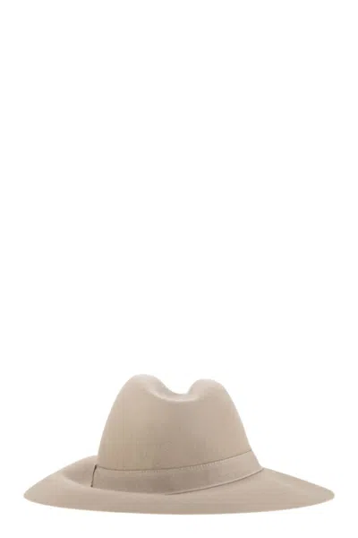 Fay Wool Felt Hat In Neutral