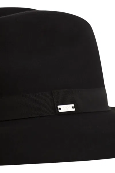 Fay Wool Felt Hat In Black