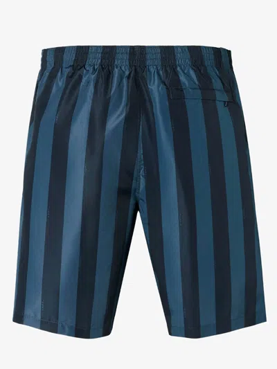 Fendi Men Printed Polyester Swimming Shorts In Multi