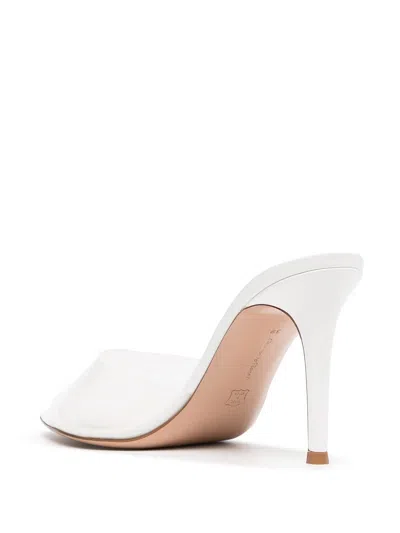 Gianvito Rossi 85mm Heel Pointed Toe Stiletto Sandals In White