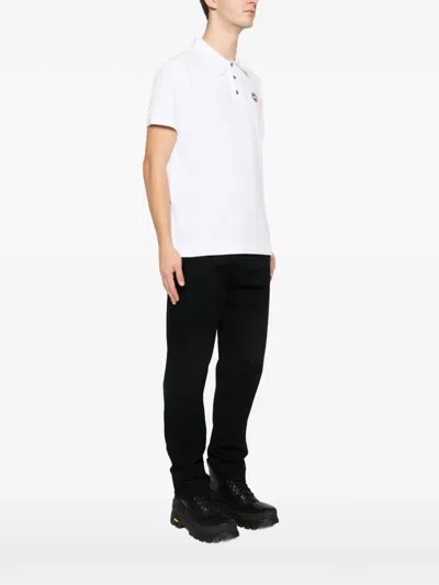 Canada Goose Logo-patch Polo Shirt In White