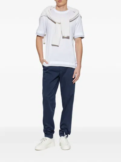 Eleventy Layered-effectt-shirt In White