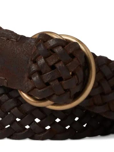 麻辫双环皮质腰带