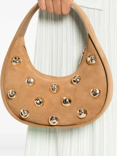 Simkhai Finn Studded Shoulder Bag In Brown