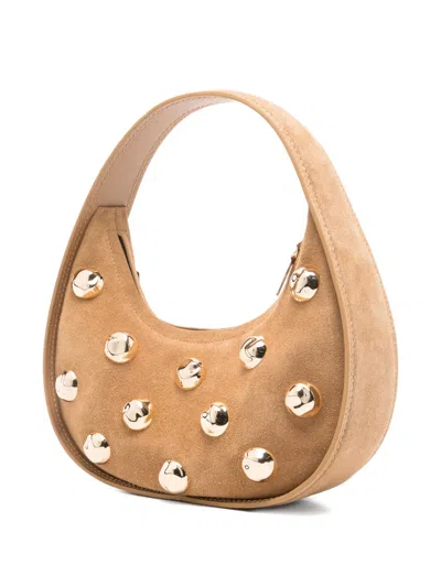 Simkhai Finn Studded Shoulder Bag In Brown