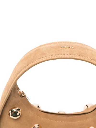 Simkhai Finn Studded Shoulder Bag In Brown