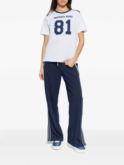 Michael Michael Kors Number-graphic T-shirt In White