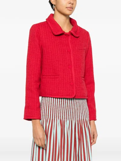 Posse Jacqueline Single-breast Jacket In Red