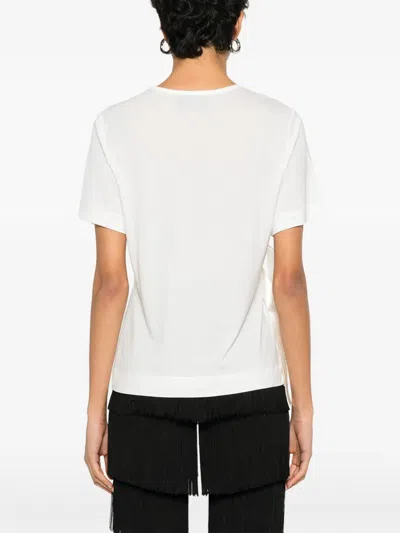 Simone Rocha Bow Sash Short-sleeve T-shirt In White