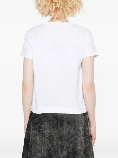 Givenchy White Black Logo T-shirt In White