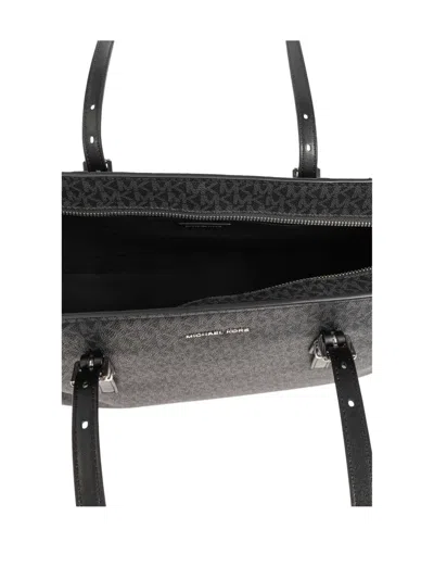 Michael Michael Kors Quinn Monogram-pattern Tote Bag In Black