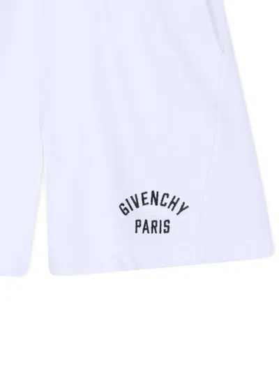 Givenchy Logo Shorts In White